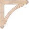 Ekena Millwork Thorton Arts and Crafts Smooth Bracket w/ Offset Brace, Douglas Fir, 7 1/2"W x 40"D x 40"H BKT0806X40X40THR03SDF - alternate 2